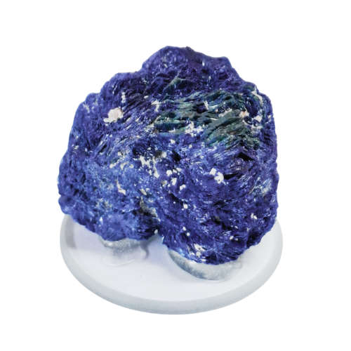 Azurite with a small bit of Malachite, Tsumeb, 2.9 x 2 x 3.6cm