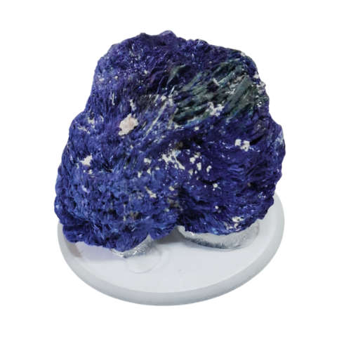 Azurite with a small bit of Malachite, Tsumeb, 2.9 x 2 x 3.6cm