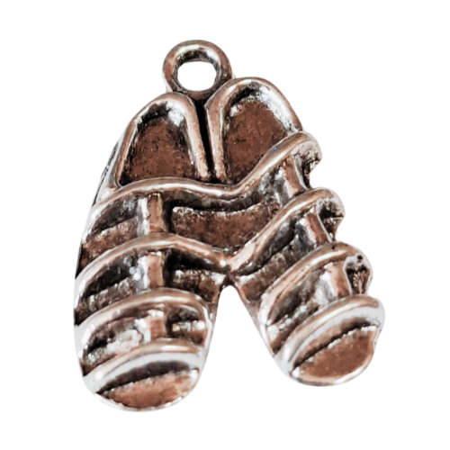 4x Armour of God charm, Shoes, nickel free, 2cm