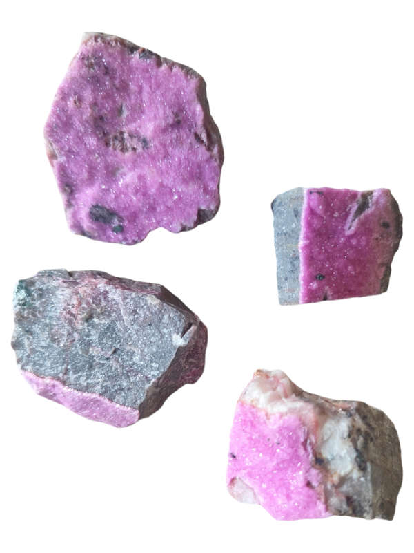 Cobaltoan calcite, pink drusy, Kakanda, DRC