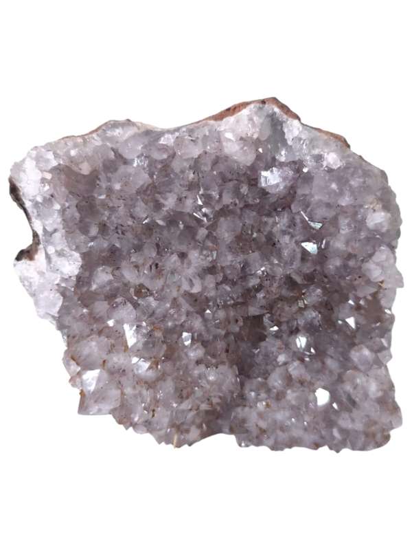 Goethite included Quartz drusy cluster, Mozambique, 11.7 x 4 x 14cm