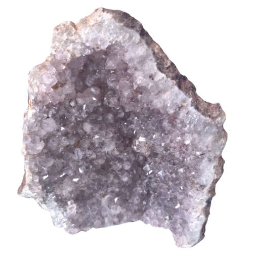 Goethite included Quartz drusy cluster, Mozambique, 14.5 x 6.5 x 16.6cm