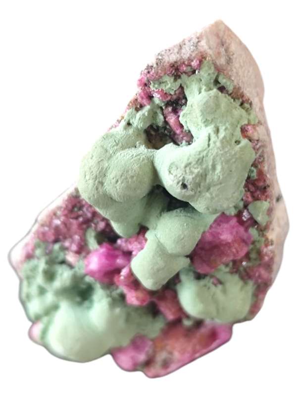 Cobaltoan Dolomite with Malachite, Kakanda, DRC, 2.5 x 3.5 x 4cm