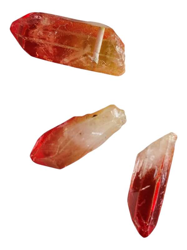 Flame Aura Quartz crystal with hole, 15-30mm