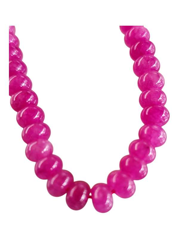 Magenta coloured Jadeite bead string, rondelle, 4 x 6.3mm, 39cm