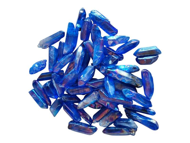 Blue Aura Quartz crystal, 25-40mm