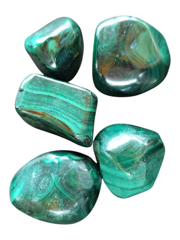 Malachite tumble, 1.8-3cm