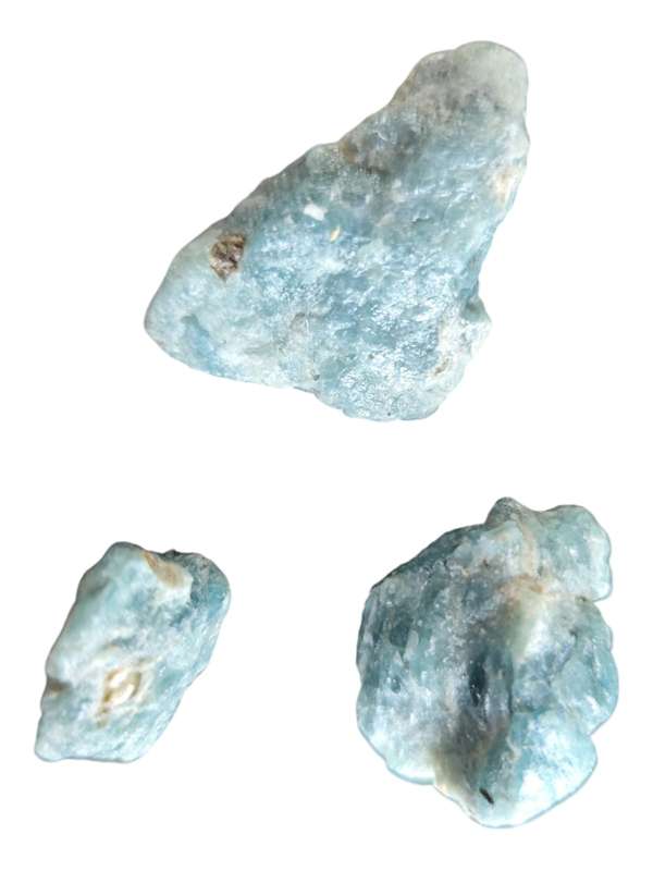 Aquamarine with mica, Rough, 2.5-4.5cm tall, Angola