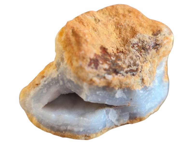 Blue lace agate geode, Malawi, 7.5 x 5.2 x 4.4cm