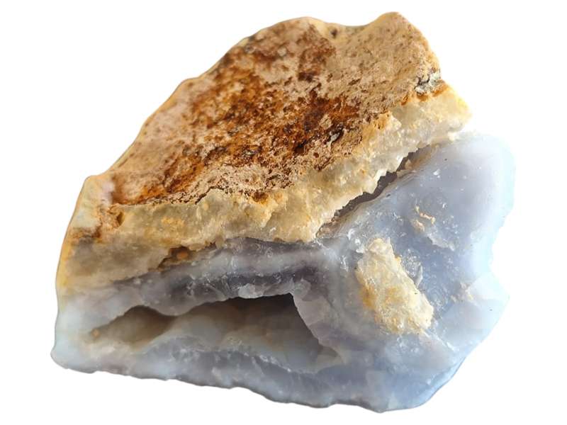 Blue lace agate geode, Malawi, 5.5 x 4.6 x 4.6cm