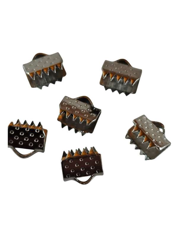 6 x Ribbon crimp, 6 x 5mm, Stainless steel