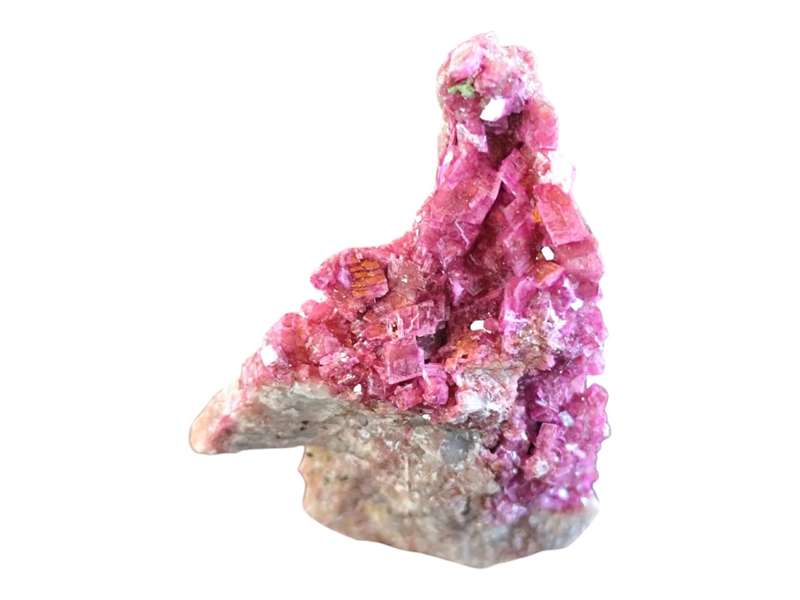 Cobaltoan Dolomite, with fine bits of Malachite Kakanda, DRC, 3.5 x 3 x 1.5cm