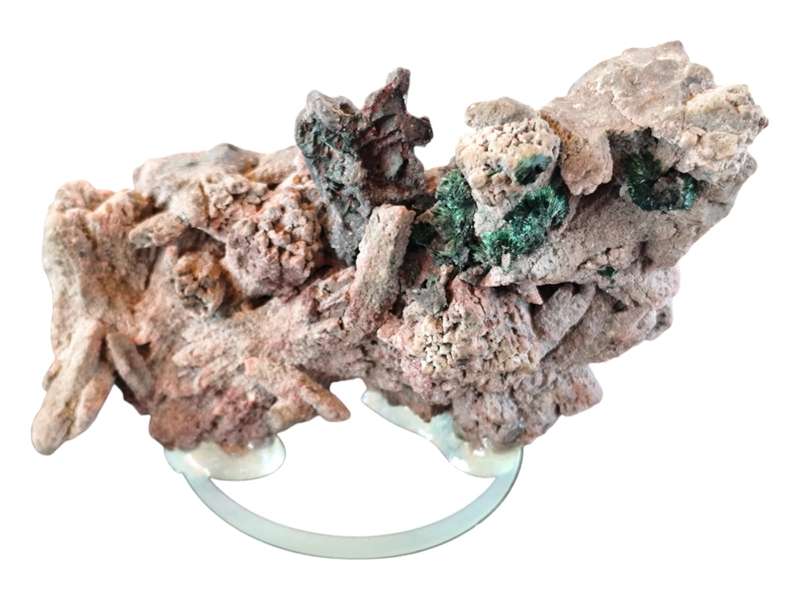 Malachite on unknown mineral, Locality Unknown, 6.9 x 2 x 4.9cm