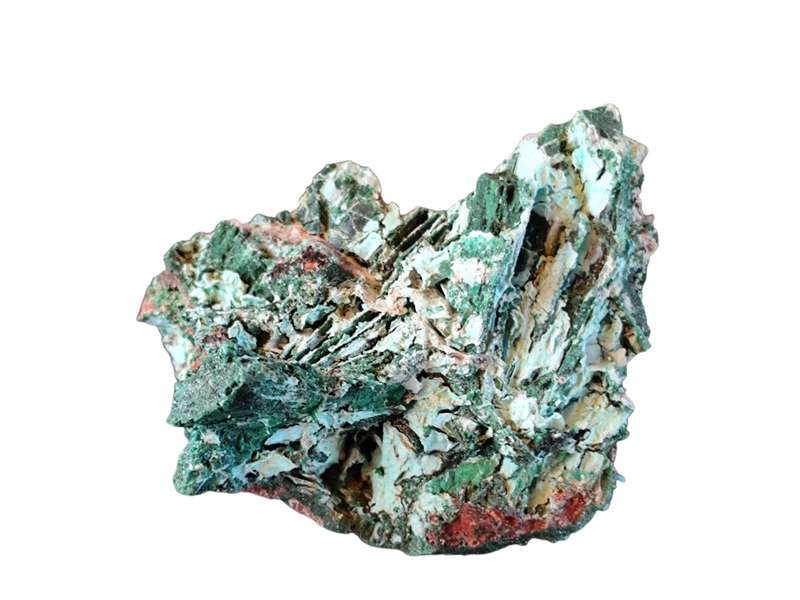 Malachite after Azurite, Tsumeb in Namibia, 3.4 x 2.6 x 4cm