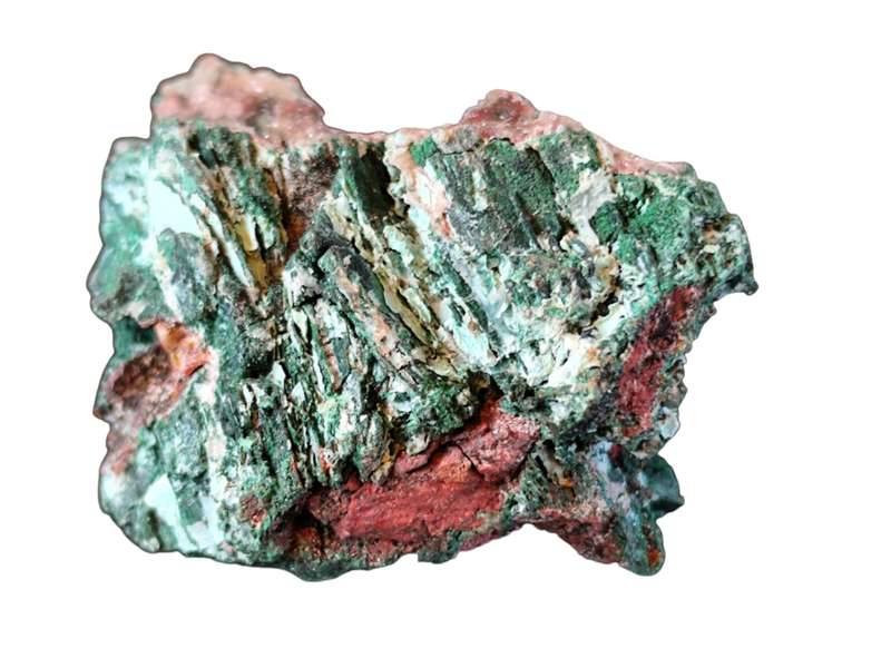 Malachite after Azurite, Tsumeb in Namibia, 3.4 x 2.6 x 4cm