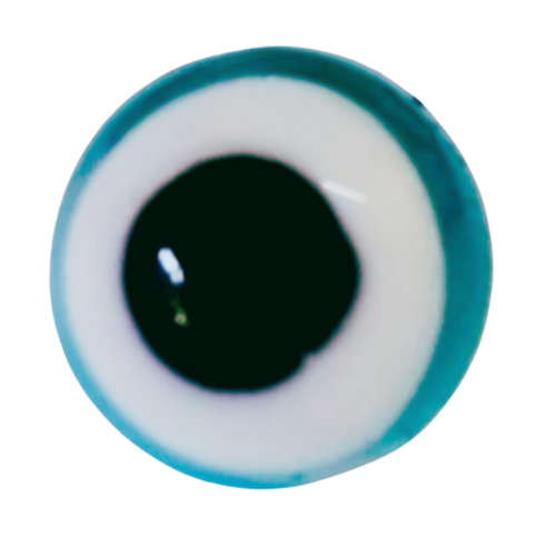 Assorted Round Evil eye glass bead, 10mm