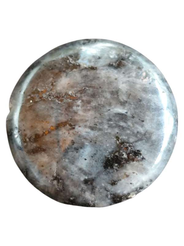Grey Labradorite bead, 2.5cm diameter