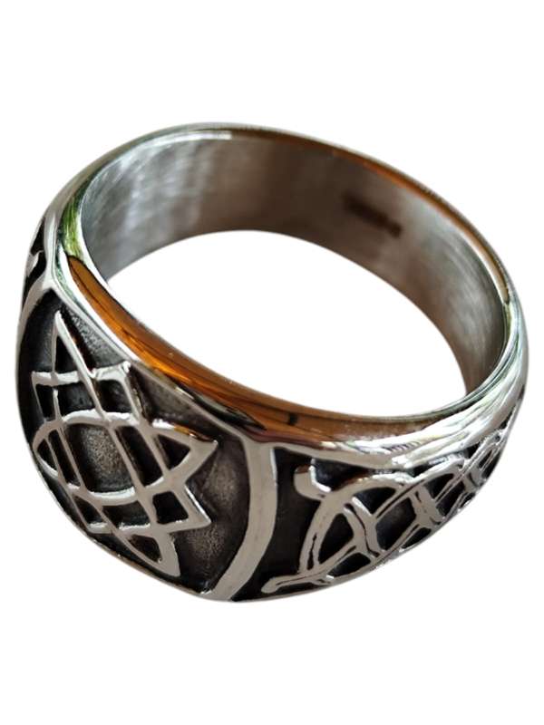 Stainless steel Celtic statement ring, Assorted sizes