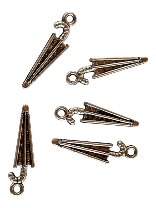 Umbrella Charm, Base metal, 3 x 25mm