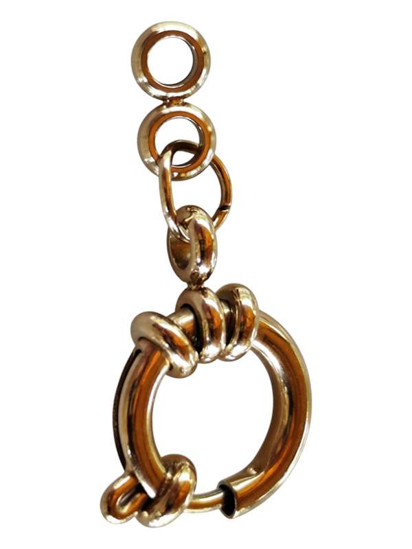 Stainless steel Senorita clasp, 12mm, Gold