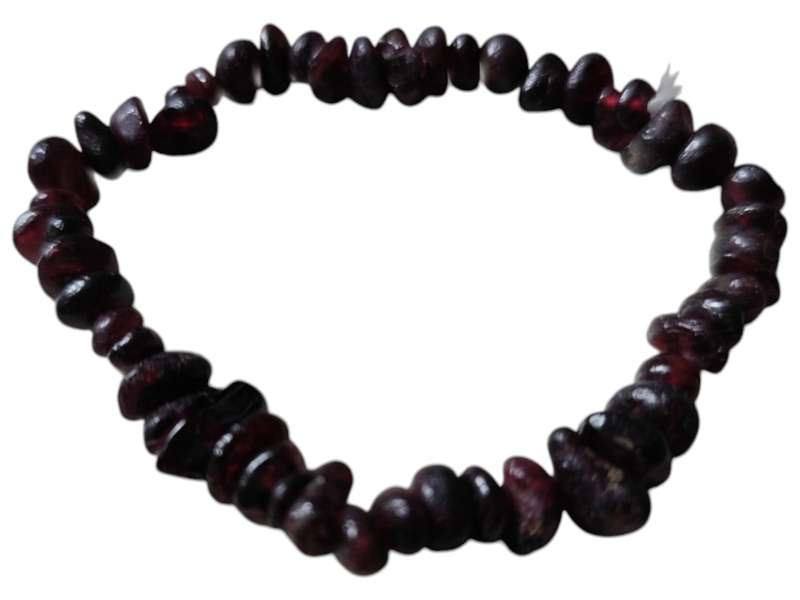 Garnet chip bracelet, stretchcord