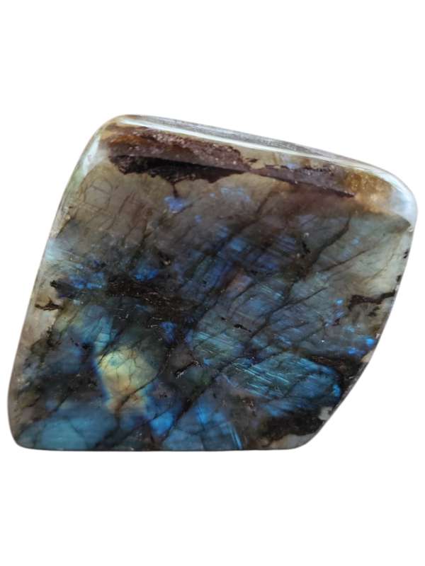 Carved Labradorite, Madagascar, 8 x 3.1 x 7.5cm
