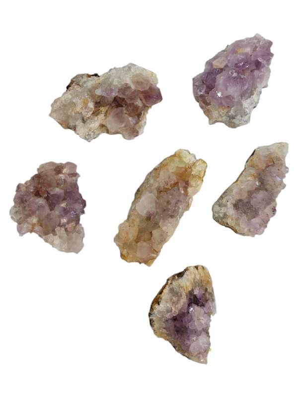 Assorted Goethite included Amethyst drusy cluster, Mozambique, 0.174-0.345kgs