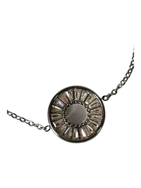 Stainless-steel sun bracelet with extension chain and lobster clasp, Silver color, 1.5mm, 16.3+ 5cm