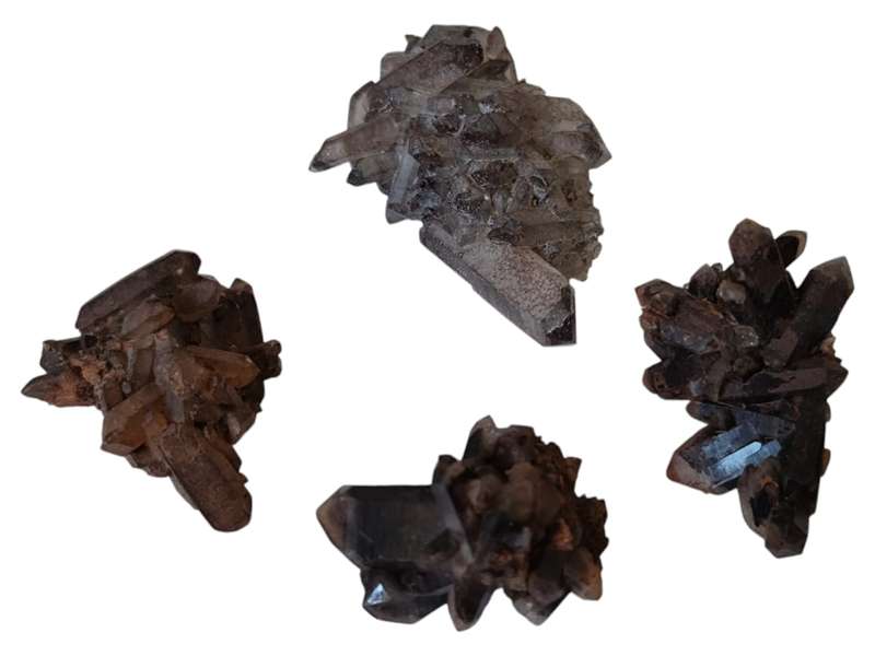 Assorted Hematoid quartz clusters from Orange River, Namibia, 3.1-5cm