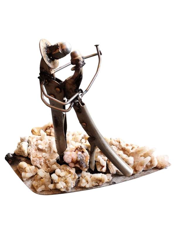 Dance amongst the crystal fields, tool sculpture 30 x 16 x 27cm, 1.66kgs