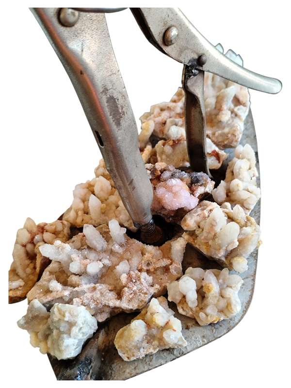 Dance amongst the crystal fields, tool sculpture 30 x 16 x 27cm, 1.66kgs