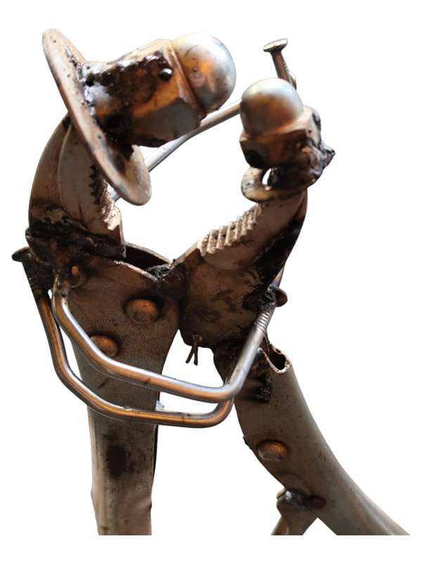 Dance amongst the crystal fields, tool sculpture 30 x 16 x 27cm, 1.66kgs