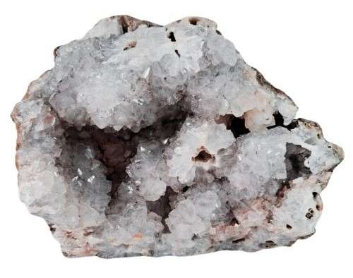 Goethite included drusy quartz cluster, Mozambique, 14.2 x 8.5 x 18.2cm