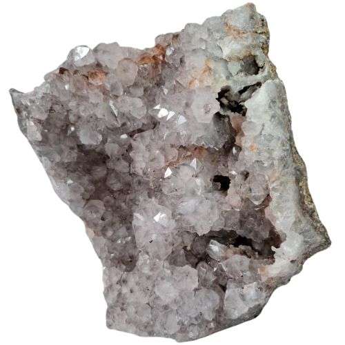 Goethite included drusy smoky quartz cluster, Mozambique, 19 x 14.5 x 20.2cm