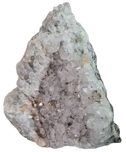 Goethite included drusy quartz cluster, Mozambique, 18.5 x 9.8 x 20cm