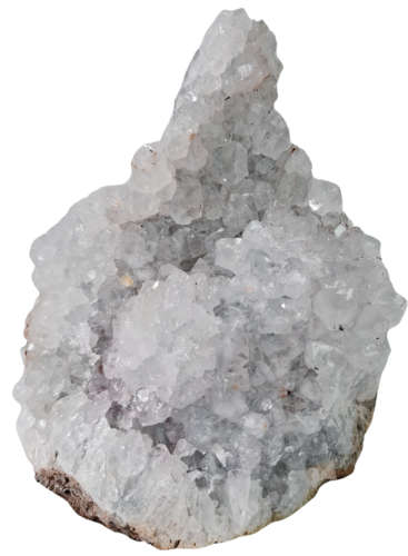 Goethite included drusy quartz cluster, Mozambique, 15 x 8 x 24cm