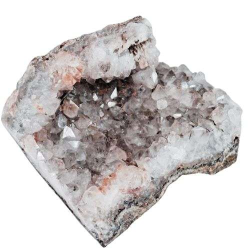 Goethite included drusy smoky quartz cluster, Mozambique, 12 x 9 x 15.2cm