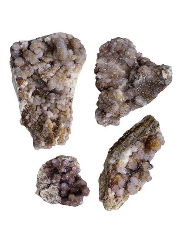 Boekenhouthoek Amethyst and quartz cluster, assorted large