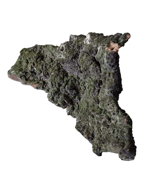 Mottramite on Calcite, Tsumeb in Namibia, 9.5 x 7.1 x 3.8cm
