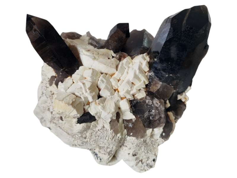 Smoky Quartz with Hyalite, Rondekop, Erongo Mountain, Namibia, 17.5 x 11 x 18.5cm, 2.218kg