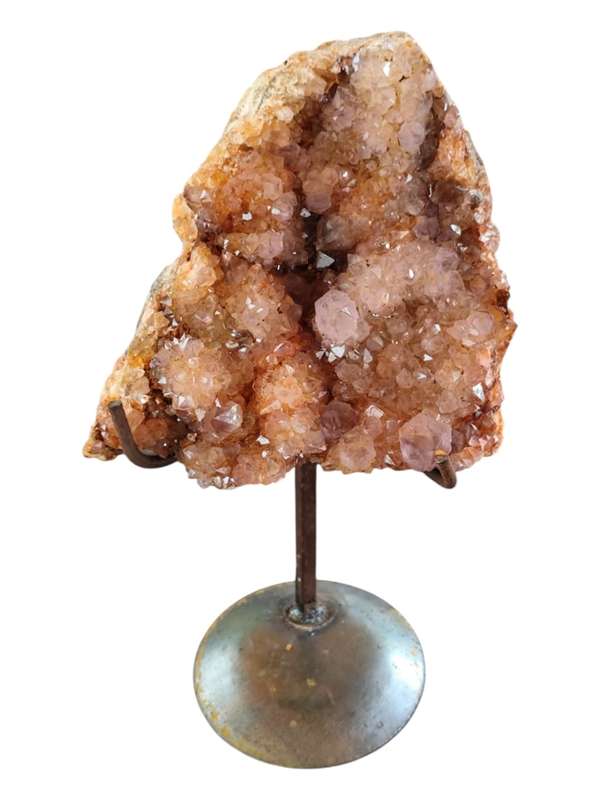 Boekenhouthoek Quartz specimen on display stand, 19.5 x 6.6 x 19.5cm