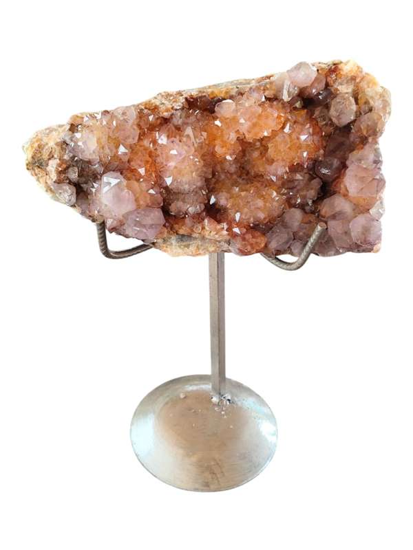Boekenhouthoek Quartz specimen on display stand, 26 x 7.6 x 13.8cm