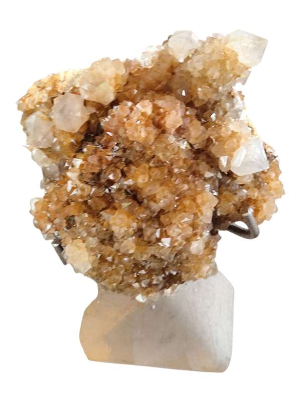Boekenhouthoek Quartz specimen on display stand, 18.5 x 12.7 x 20.7cm