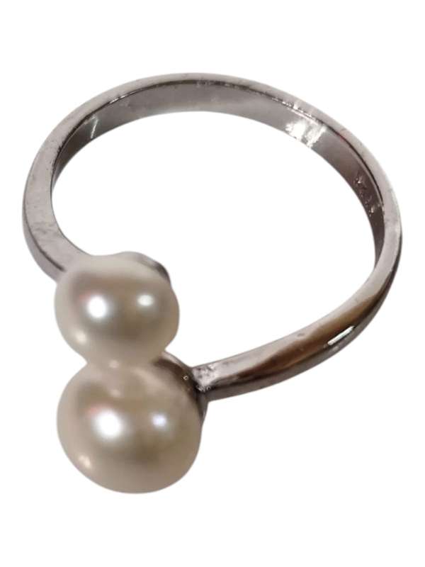 Assorted freshwater pearl dresser rings, Adjustable, 925 silver