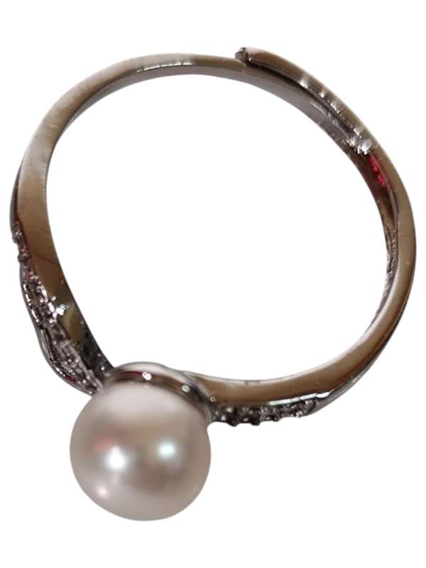 Assorted freshwater pearl dresser rings, Adjustable, 925 silver