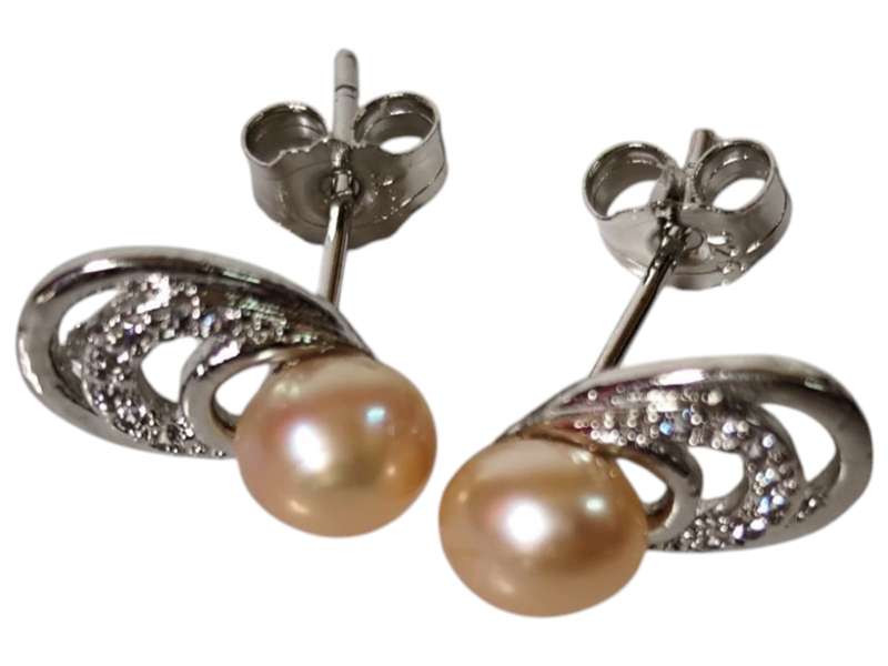 Pair of Freshwater pearl mussel shell Stud Earrings