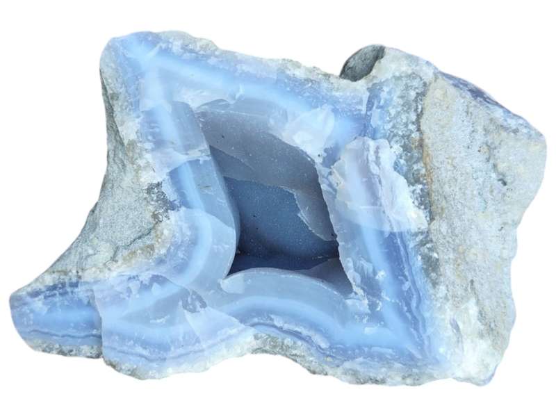 Assorted Rough Blue agate pieces, Malawi, 1.6-3kg