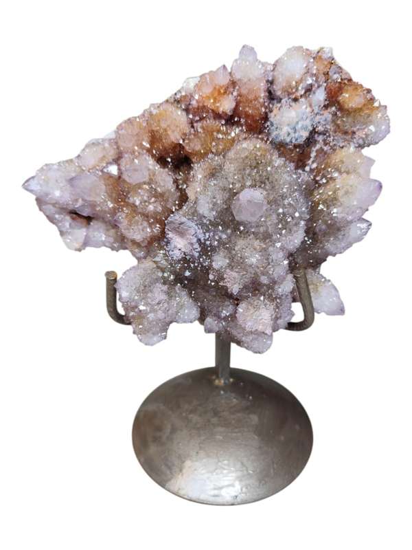 Boekenhouthoek Quartz specimen on display stand, 19.5 x 12.5 x 26cm