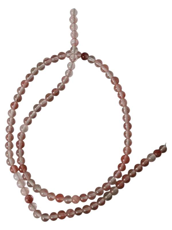 Cherry quartz bead string, Round, 4.5mm, 39.3cm