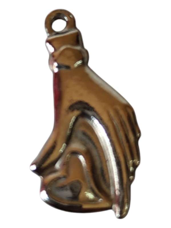 Stainless steel Sentimental charm, Silver,1.1 x 2.18cm
